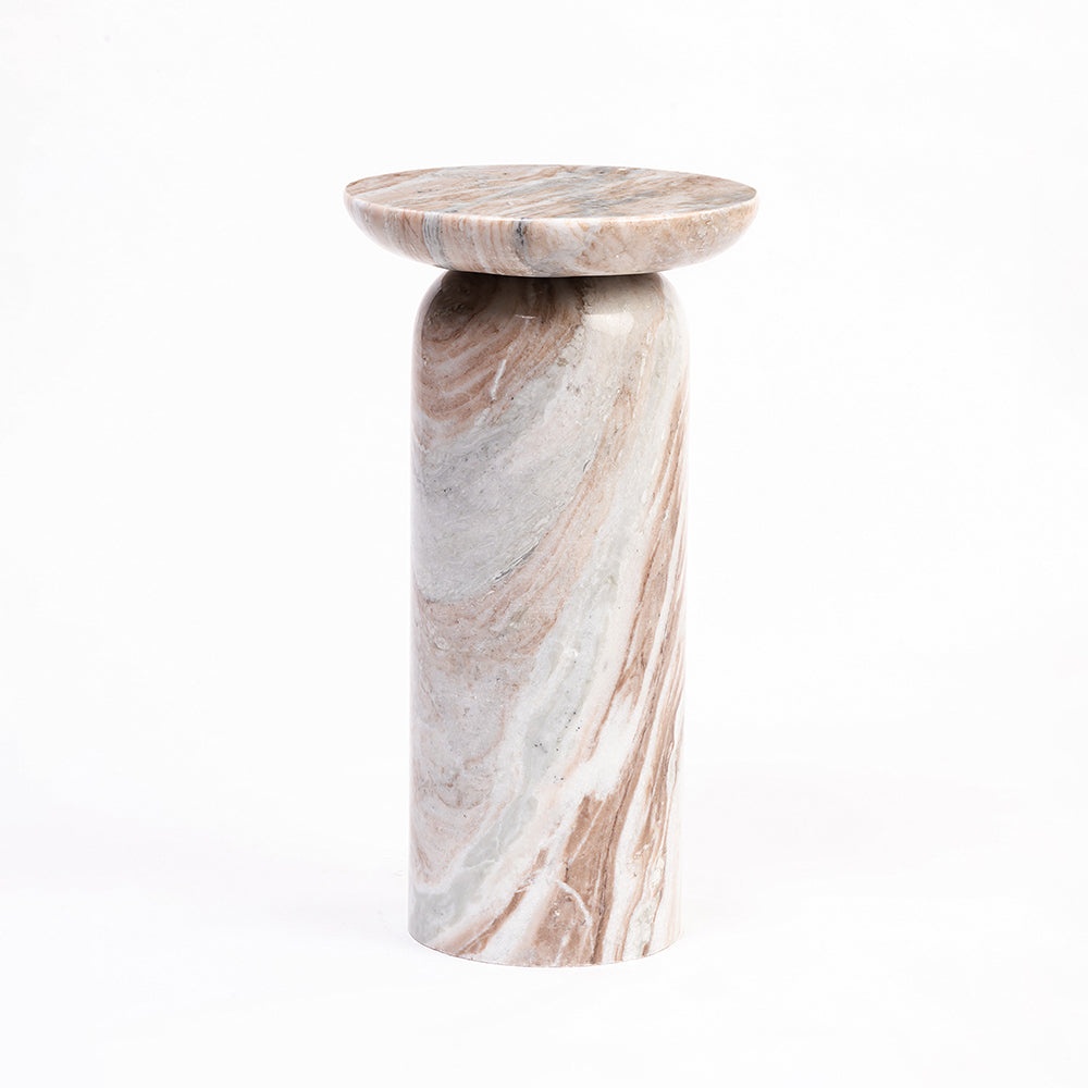 Dekkar Accent Table - Sawar Marble