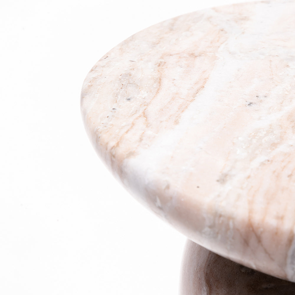 Dekkar Accent Table - Sawar Marble