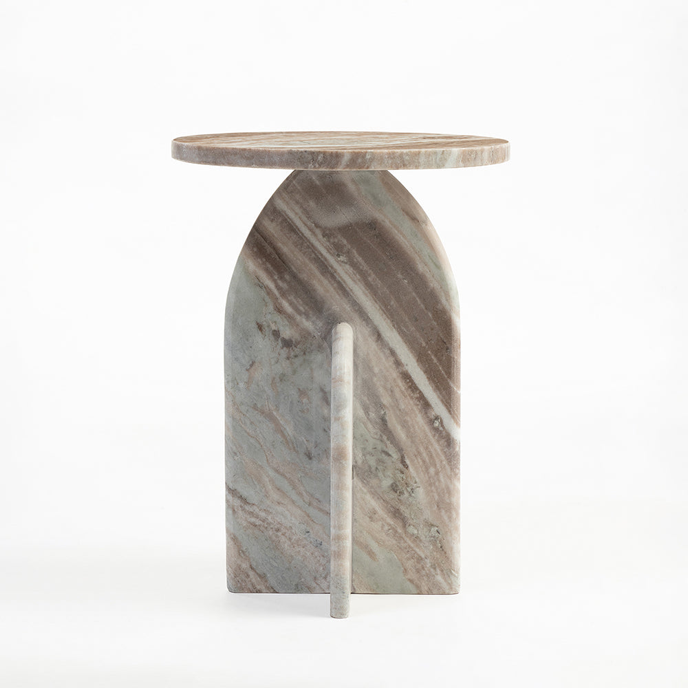 Teke Sawar Marble Accent Table