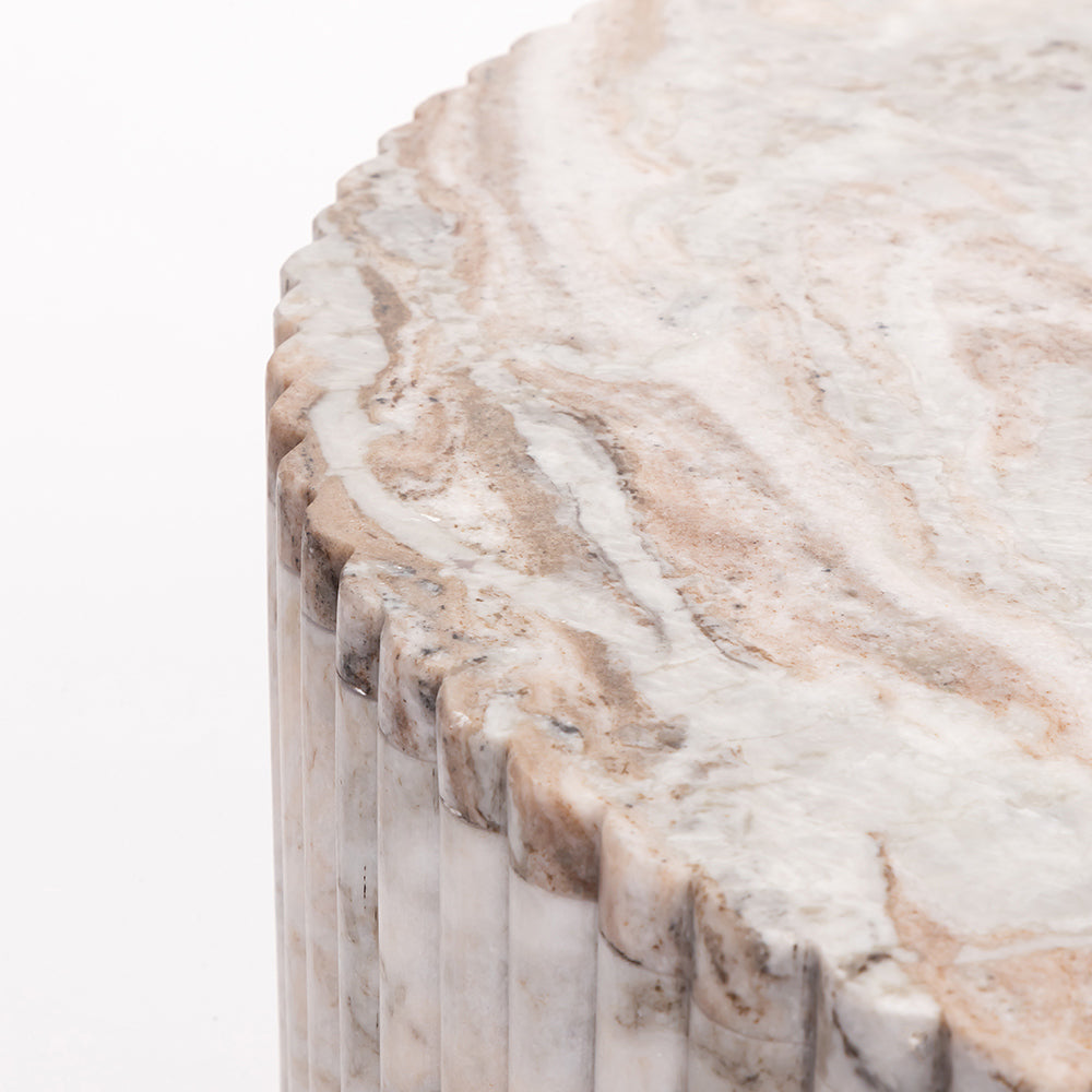 Fruta Marble Round Coffee Table - Large