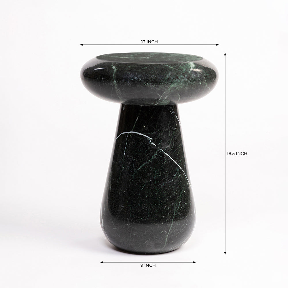 Cupidon Marble Accent Table - Green Marble