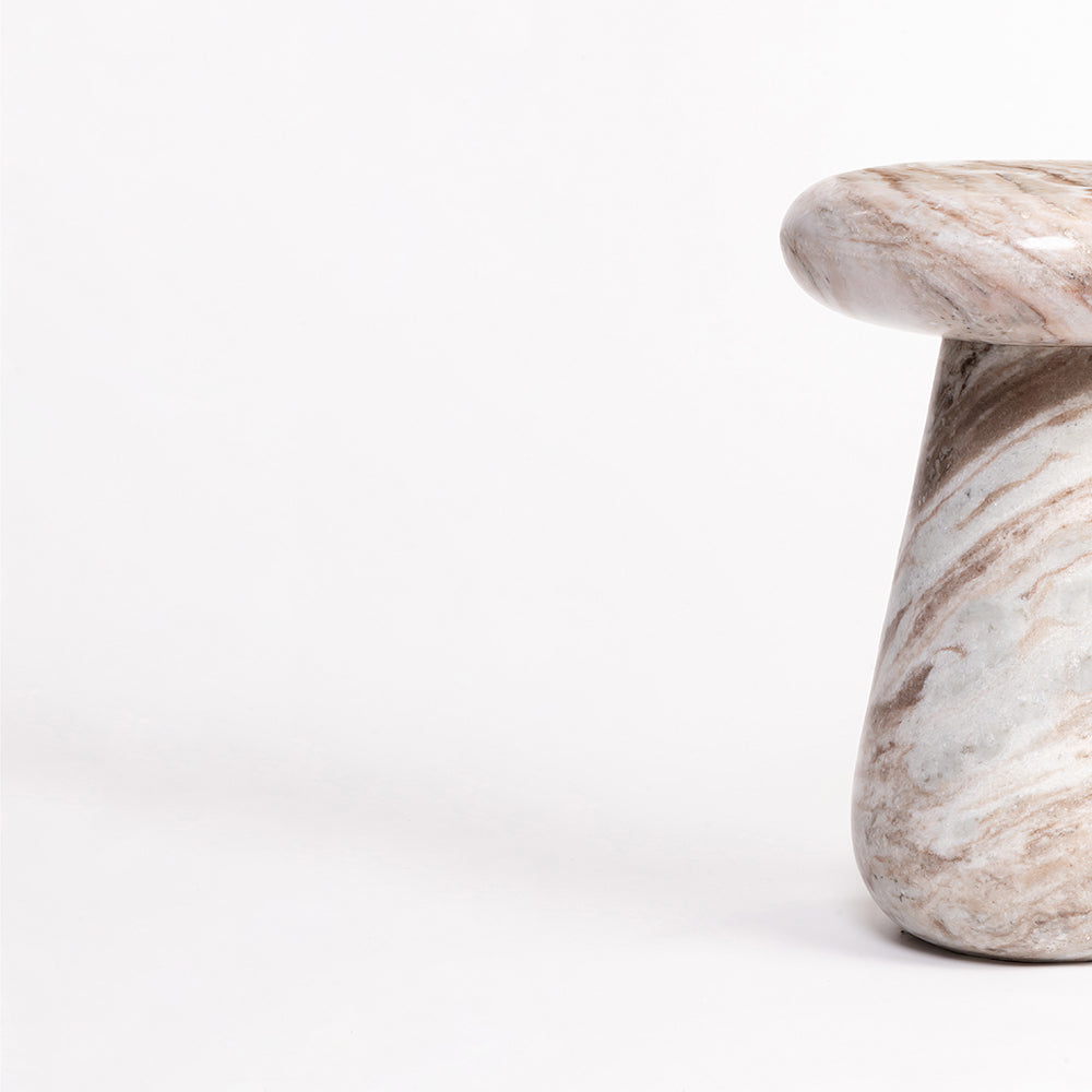 Cupidon Marble Accent Table - Sawar Marble