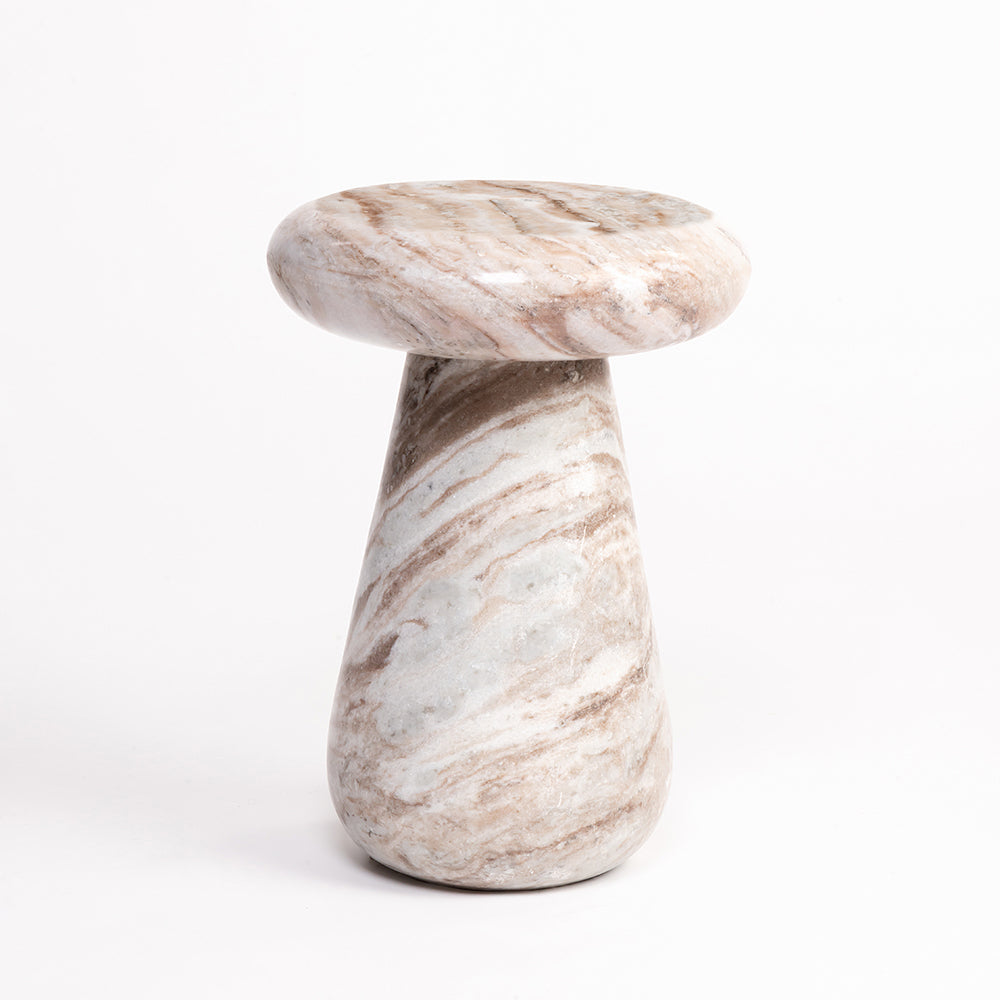 Cupidon Marble Accent Table - Sawar Marble