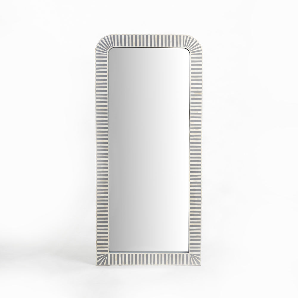 Banks Rectangular Bone Inlay Mirror