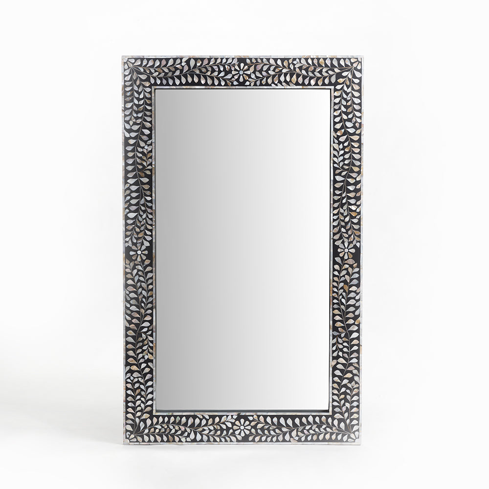 Feist Rectangular Bone Inlay Mirror