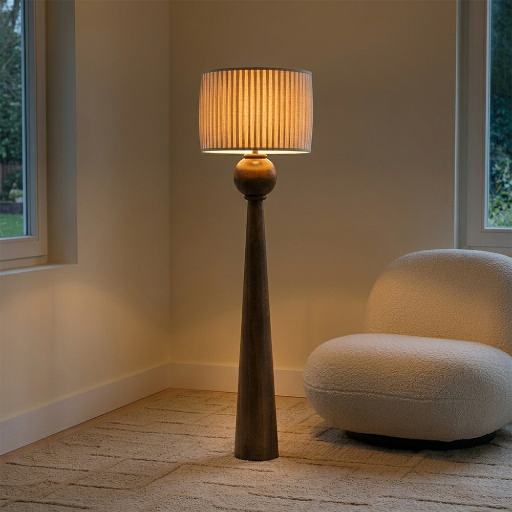 Arlo Mango Wood Floor Lamp