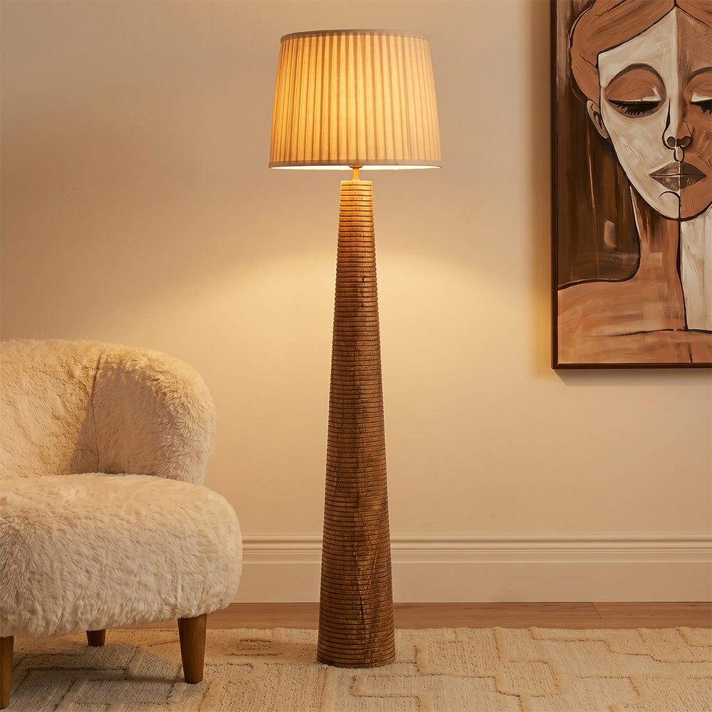 Heath Mango Wood Floor Lamp