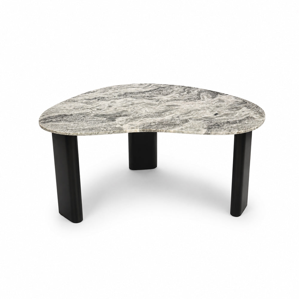 Thrice Wood Coffee Table with Marble