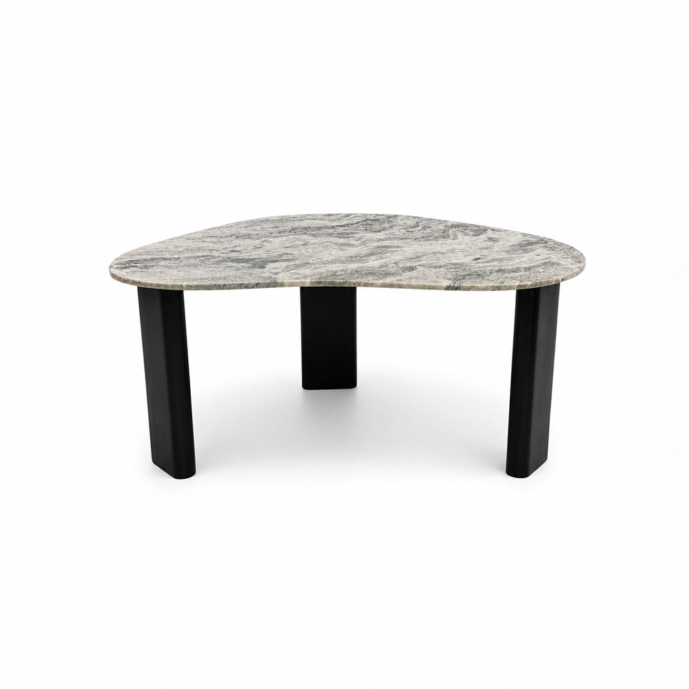 Thrice Wood Coffee Table with Marble