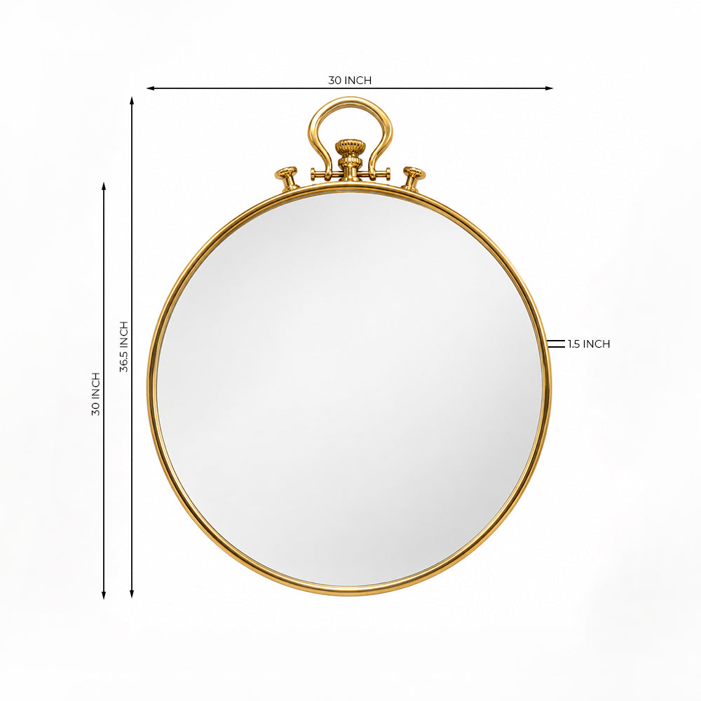 Novo Stainless Steel Wall Mirror with Aluminium