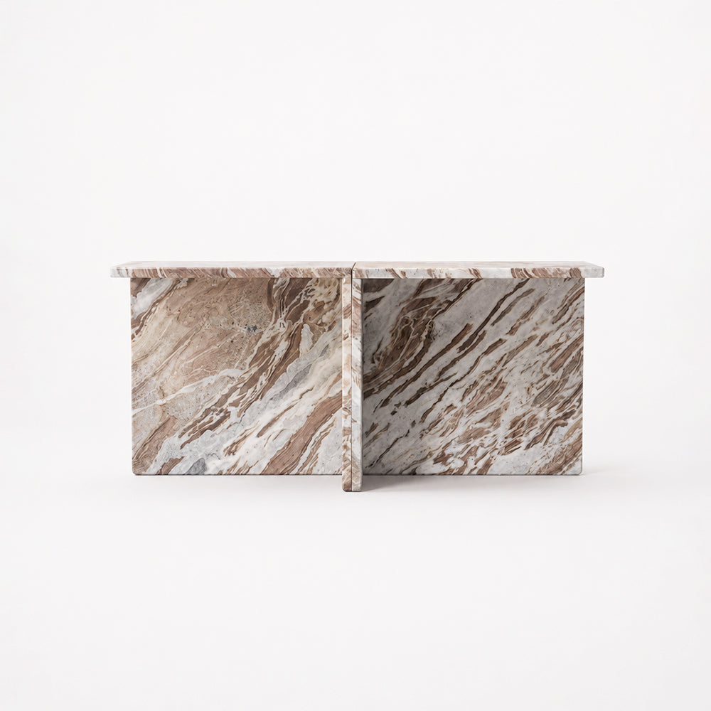 Faris Sawar Marble Coffee Table Set of 2