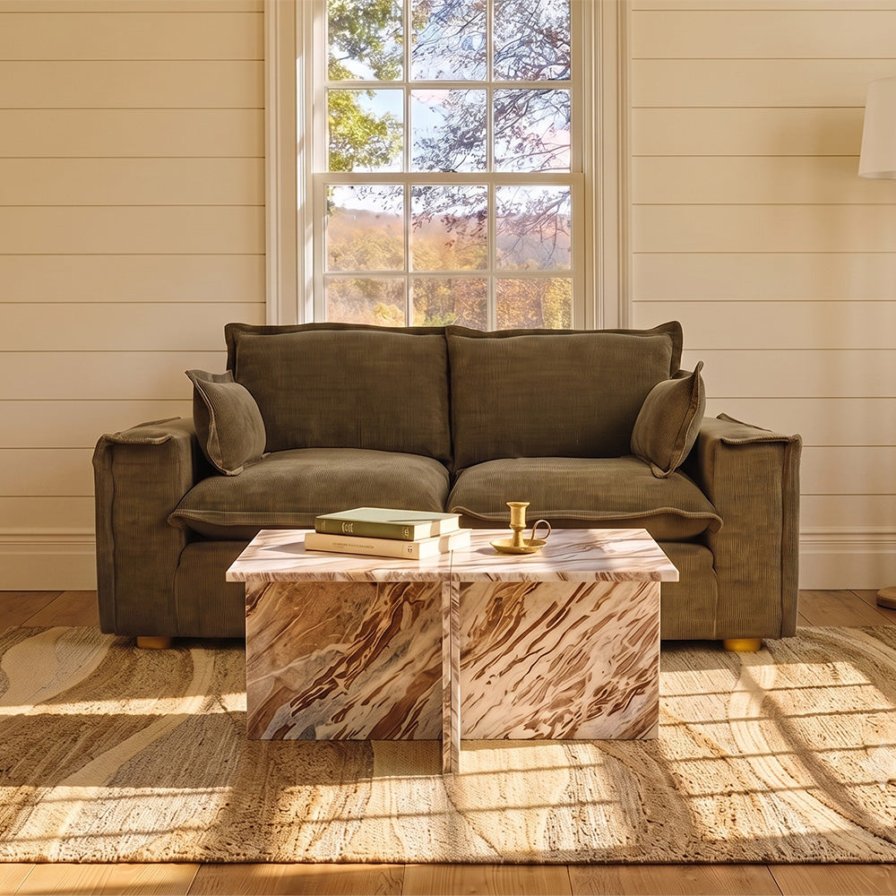 Faris Sawar Marble Coffee Table Set of 2