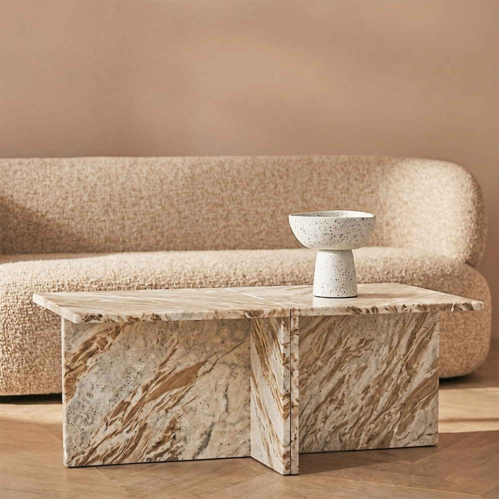 Faris Sawar Marble Coffee Table Set of 2