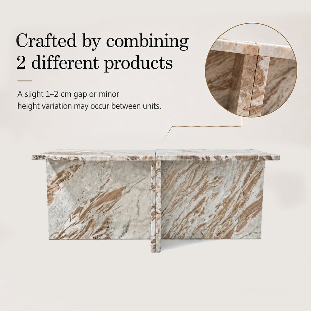 Faris Sawar Marble Coffee Table Set of 2