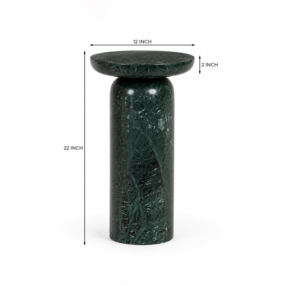 Dekkar Accent Table - Green Marble