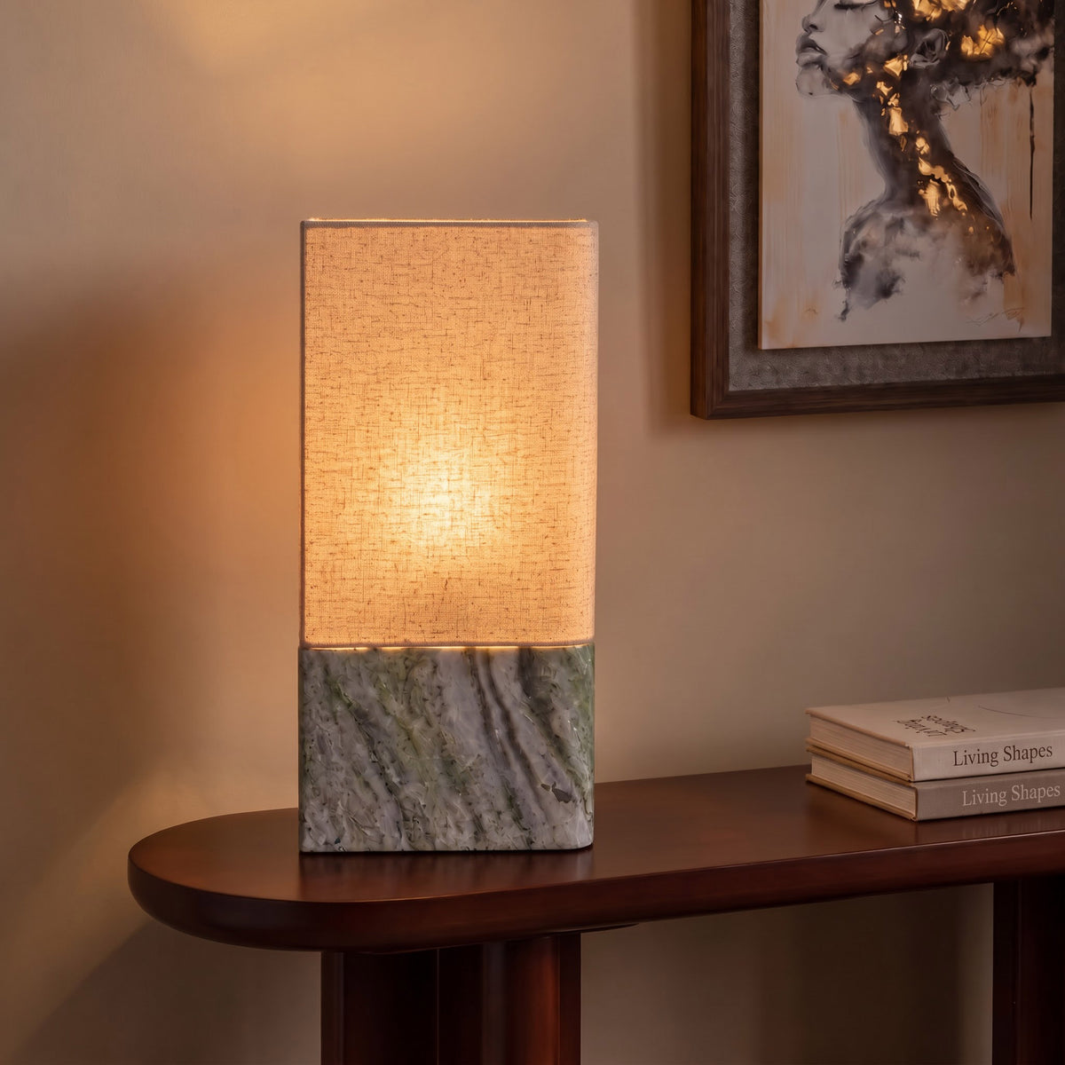 Jade Marble Table Lamp