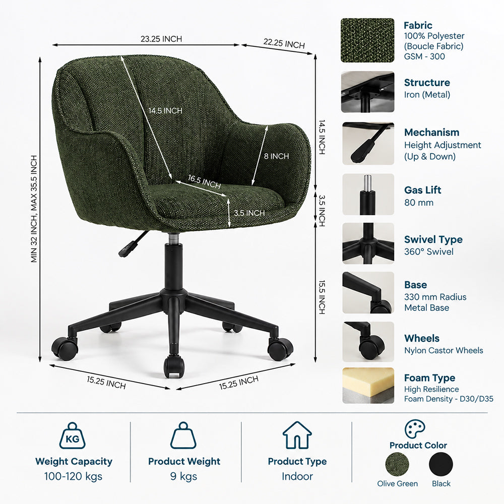 Marlowe Fabric Office Chair