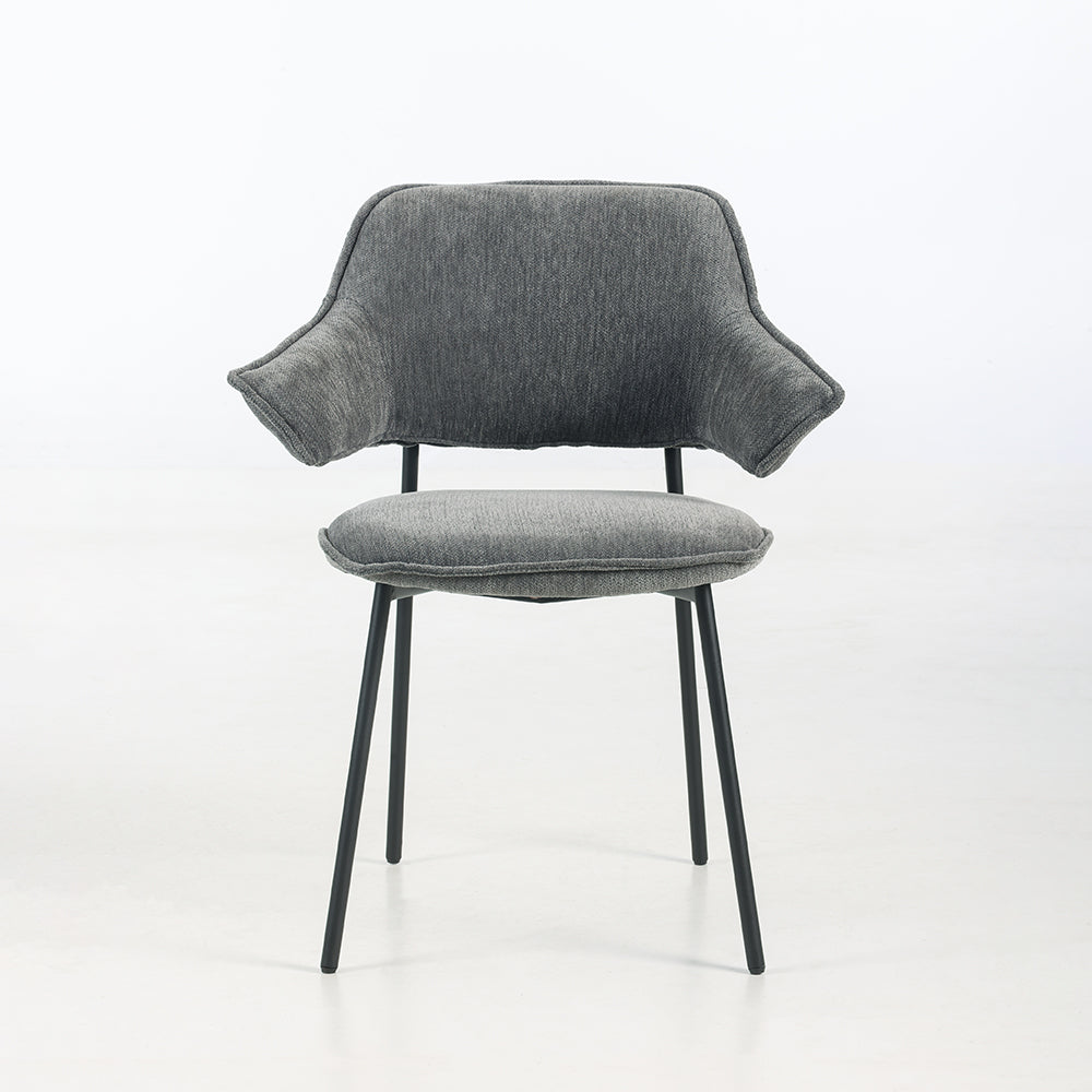 Colton Fabric Dining Chair with Metal Legs