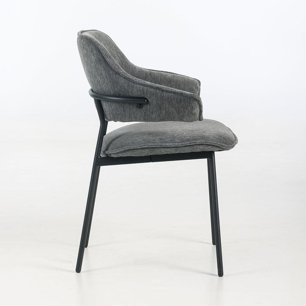 Colton Fabric Dining Chair with Metal Legs