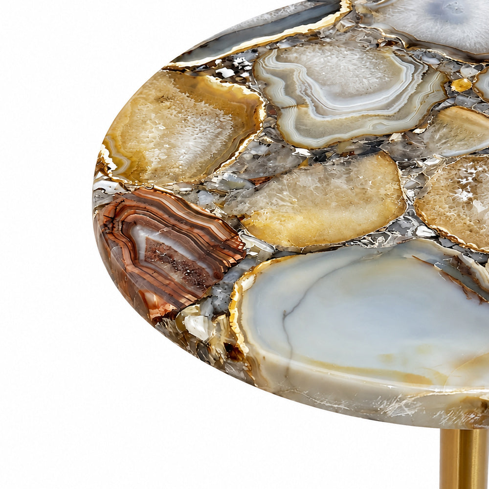 Brinley Agate Marble Side Table