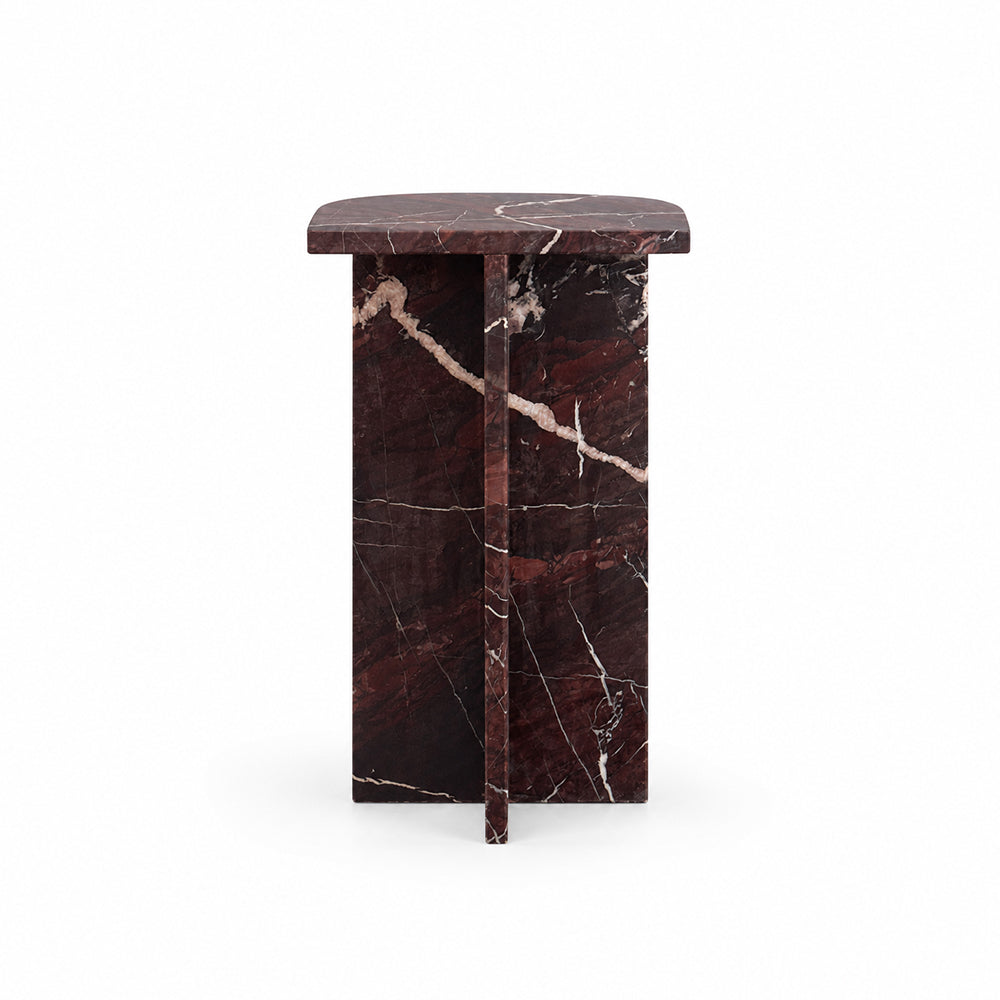 Maroon Vein Accent Table