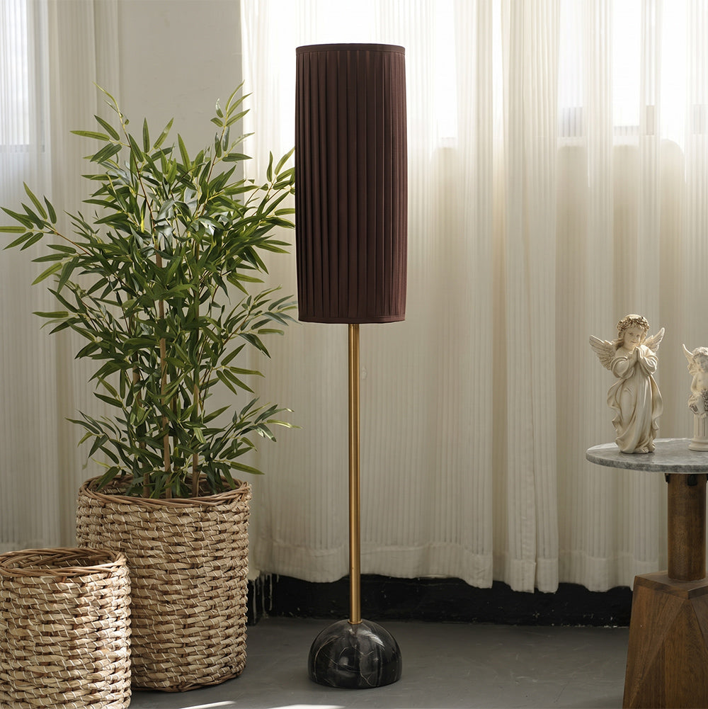 Calloway Black Marble Base Floor Lamp