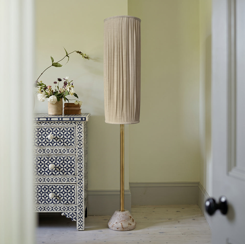 Orion Panther Marble Base Floor Lamp