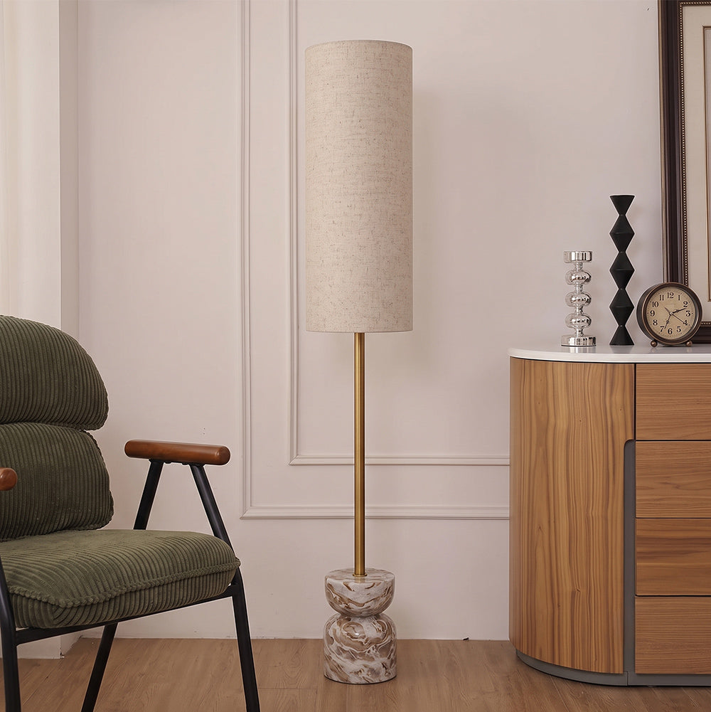 Lennox Sawar Marble Base Floor Lamp