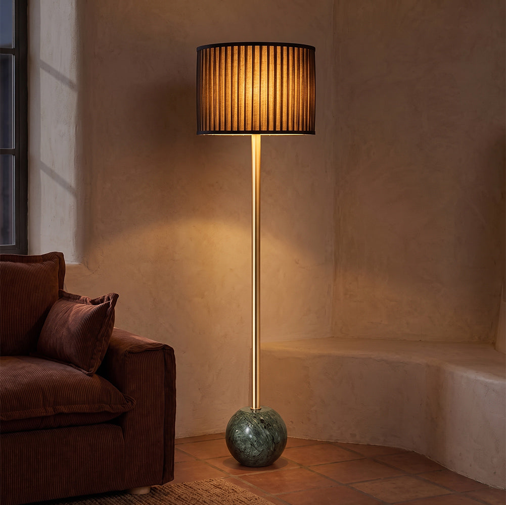 Arbor Green Marble Base Floor Lamp