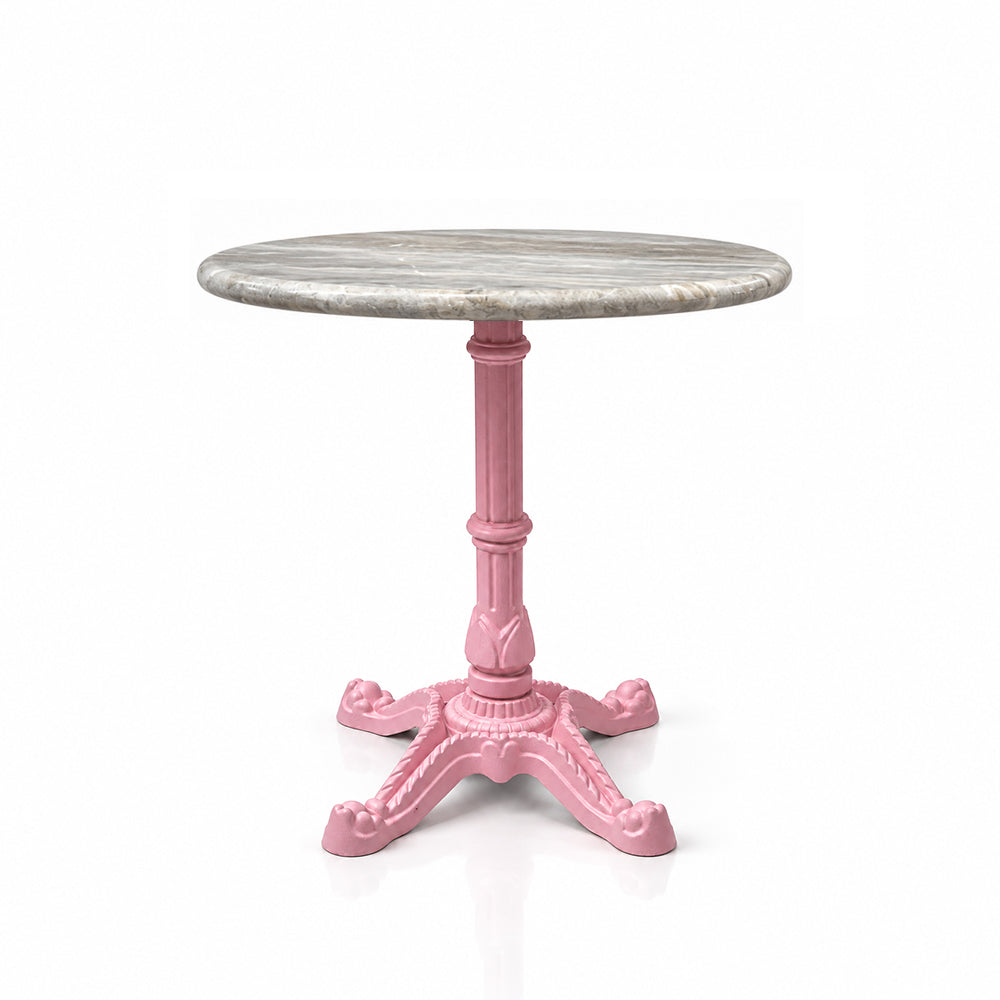 Avalon Sawar Marble Restaurant Table with Metal Legs - Medium