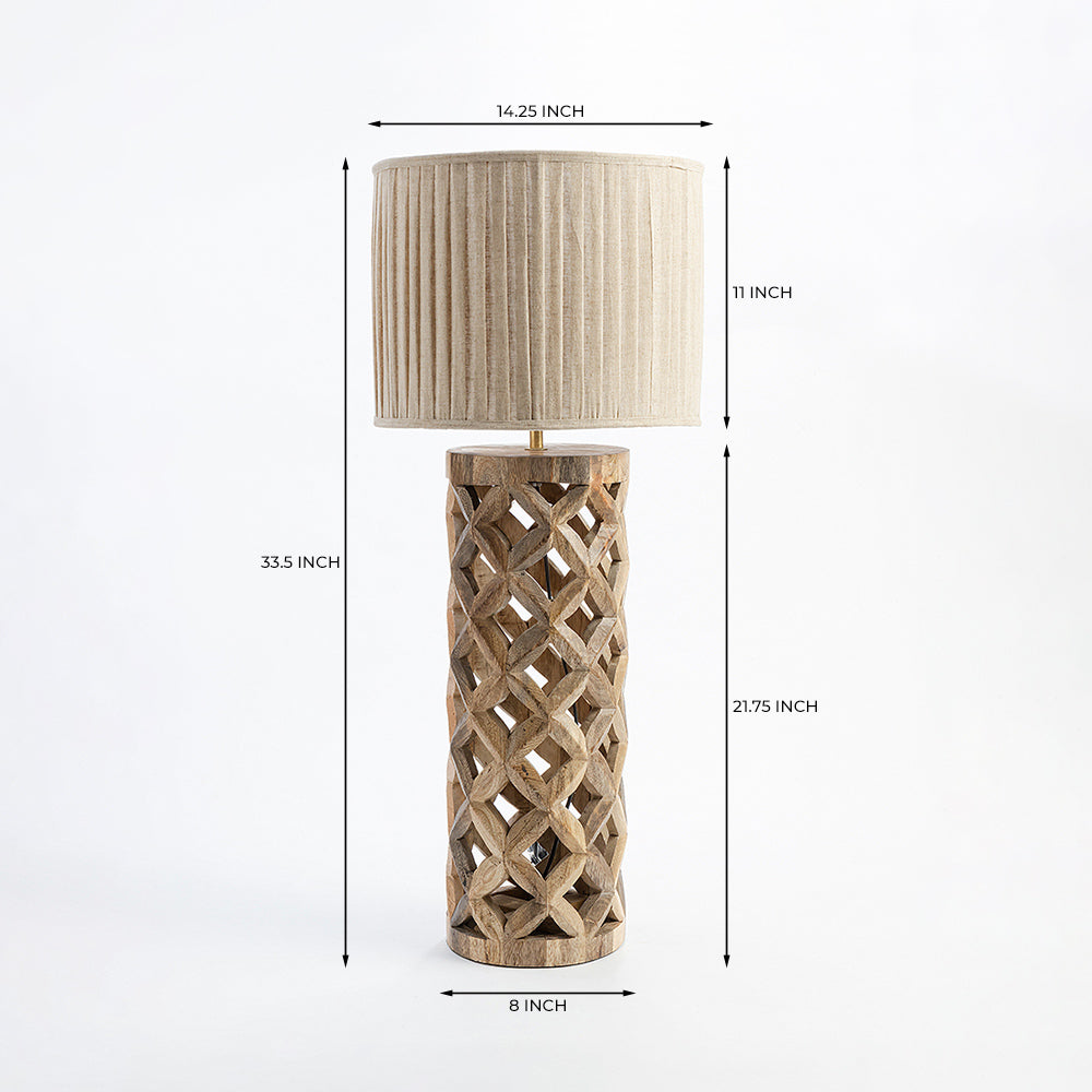 Petras Wooden Table Lamp