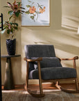 Margaret Wooden Rocking Chair - Grey