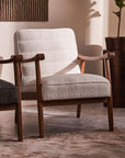 Tulsa Petal Wooden Armchair - White