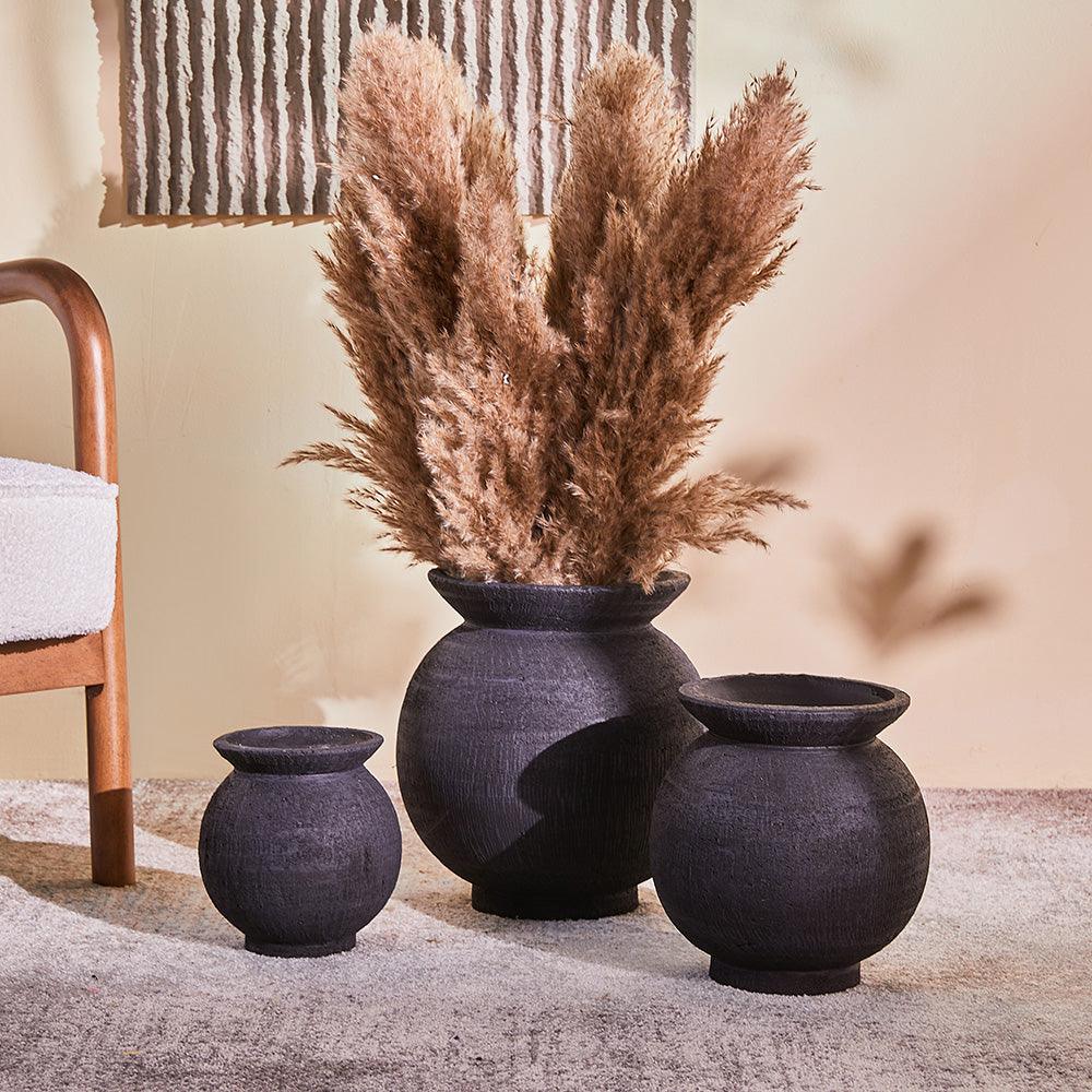 Dark Nite Terracotta Pot - All Large Medium Small