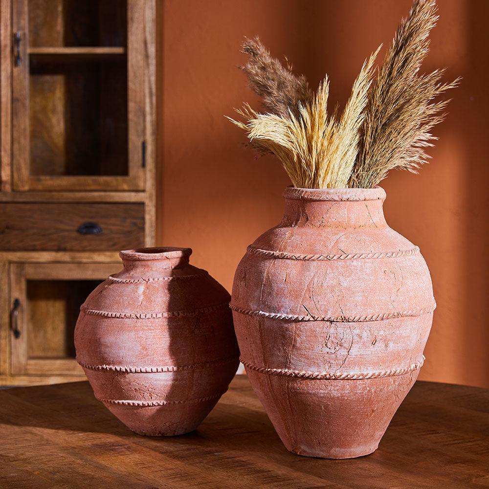 Yarrow Terracotta Vase - Large Small All