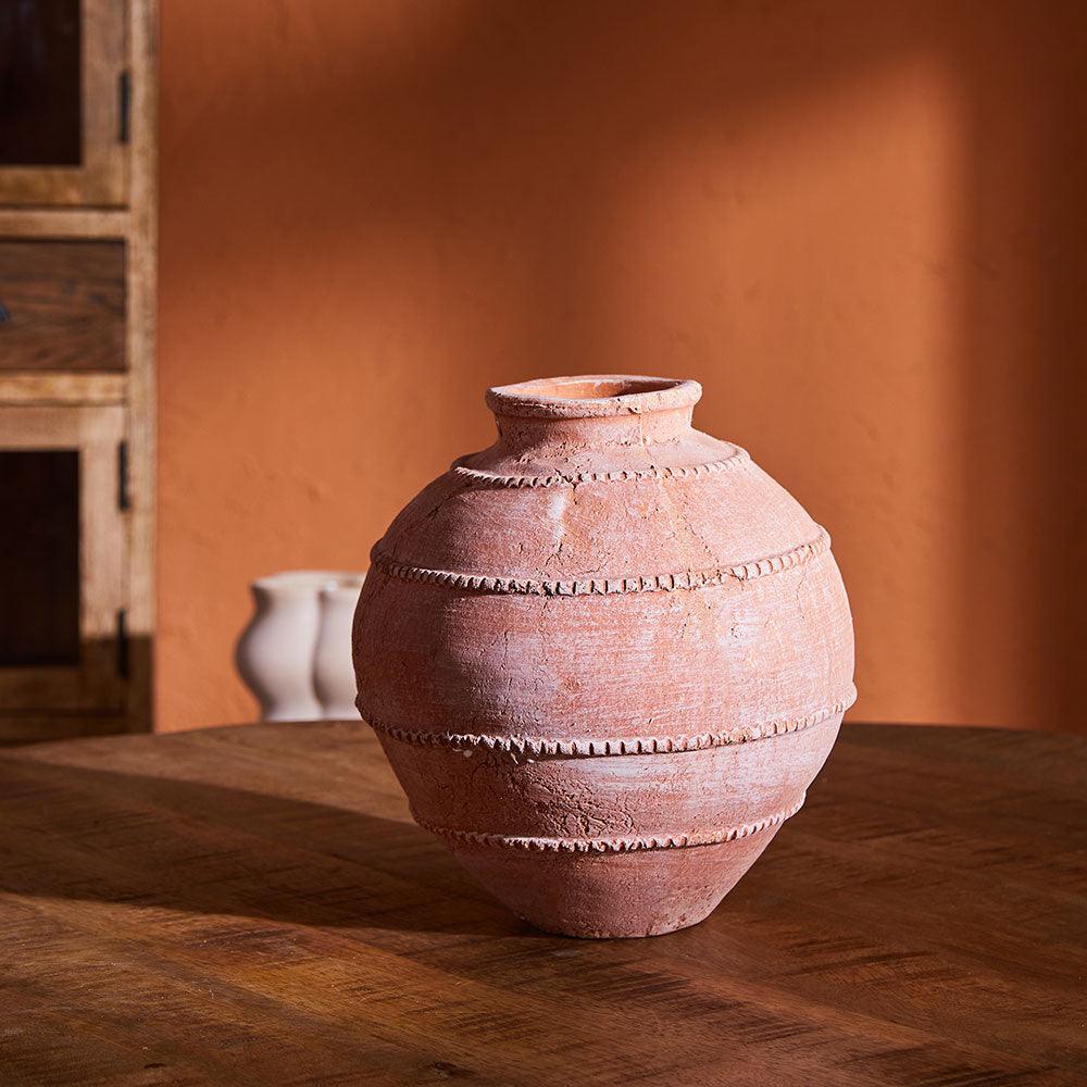Yarrow Terracotta Vase - Small