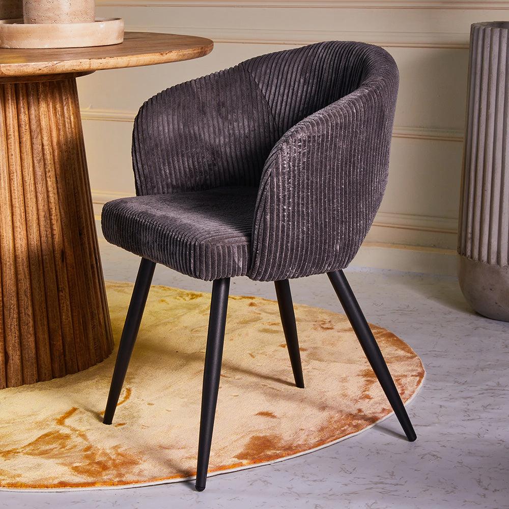 Iron Leaf Dining Chair - Grey