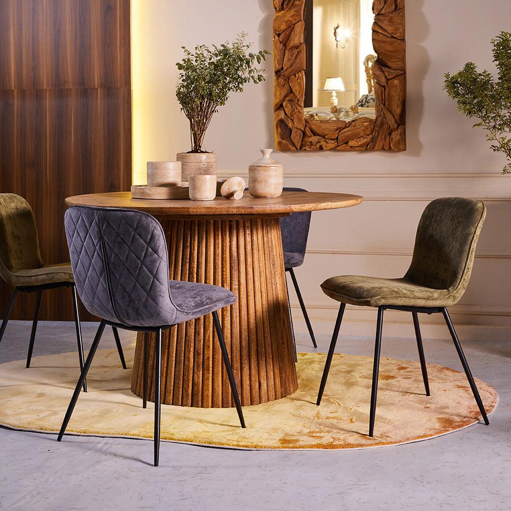 Pine Parlor Dining Chair - Green