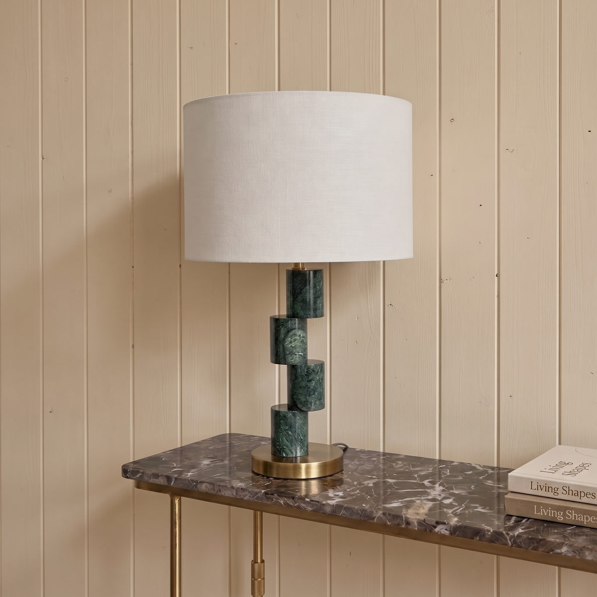 Atlas Marble Table Lamp with Metal - Product View 4