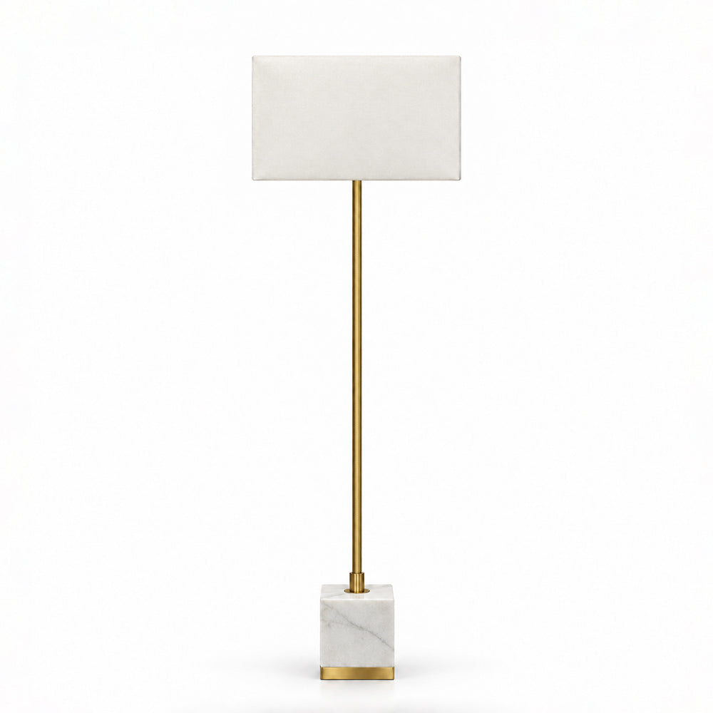 Thorne Marble Floor Lamp with Metal - Product View 1