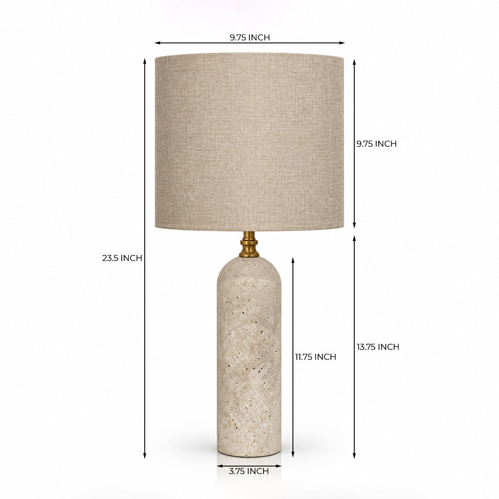 Kai Marble Table Lamp with Metal - Product View 6