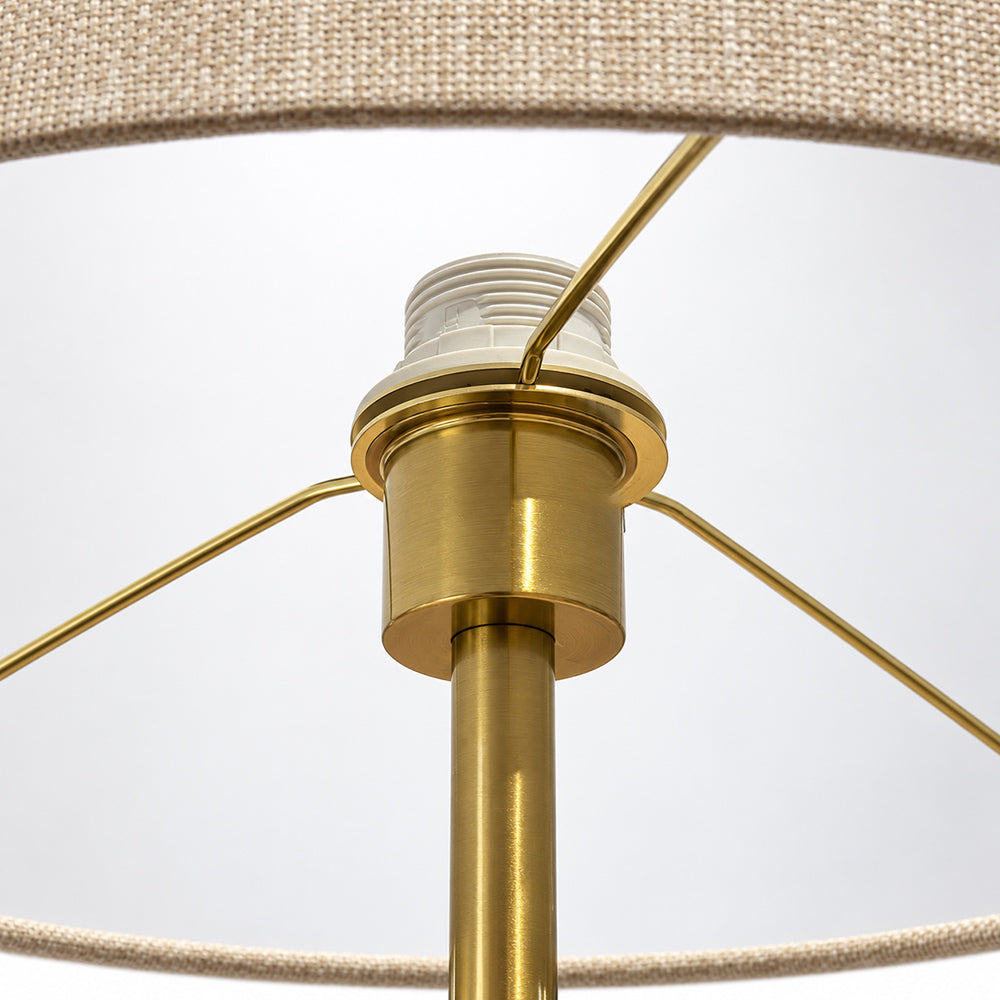 Dusk Marble Floor Lamp with Metal - Product View 3