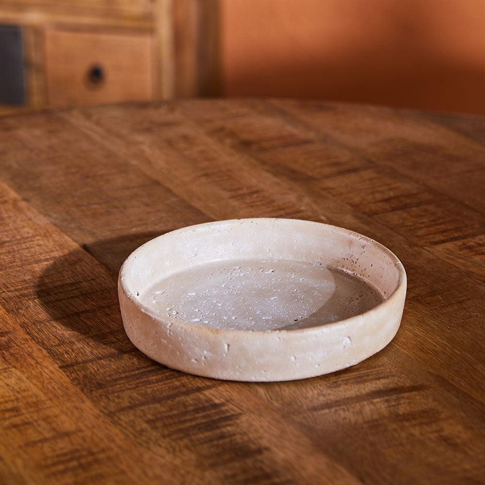 Amber Atrium Cement Bowl - Medium