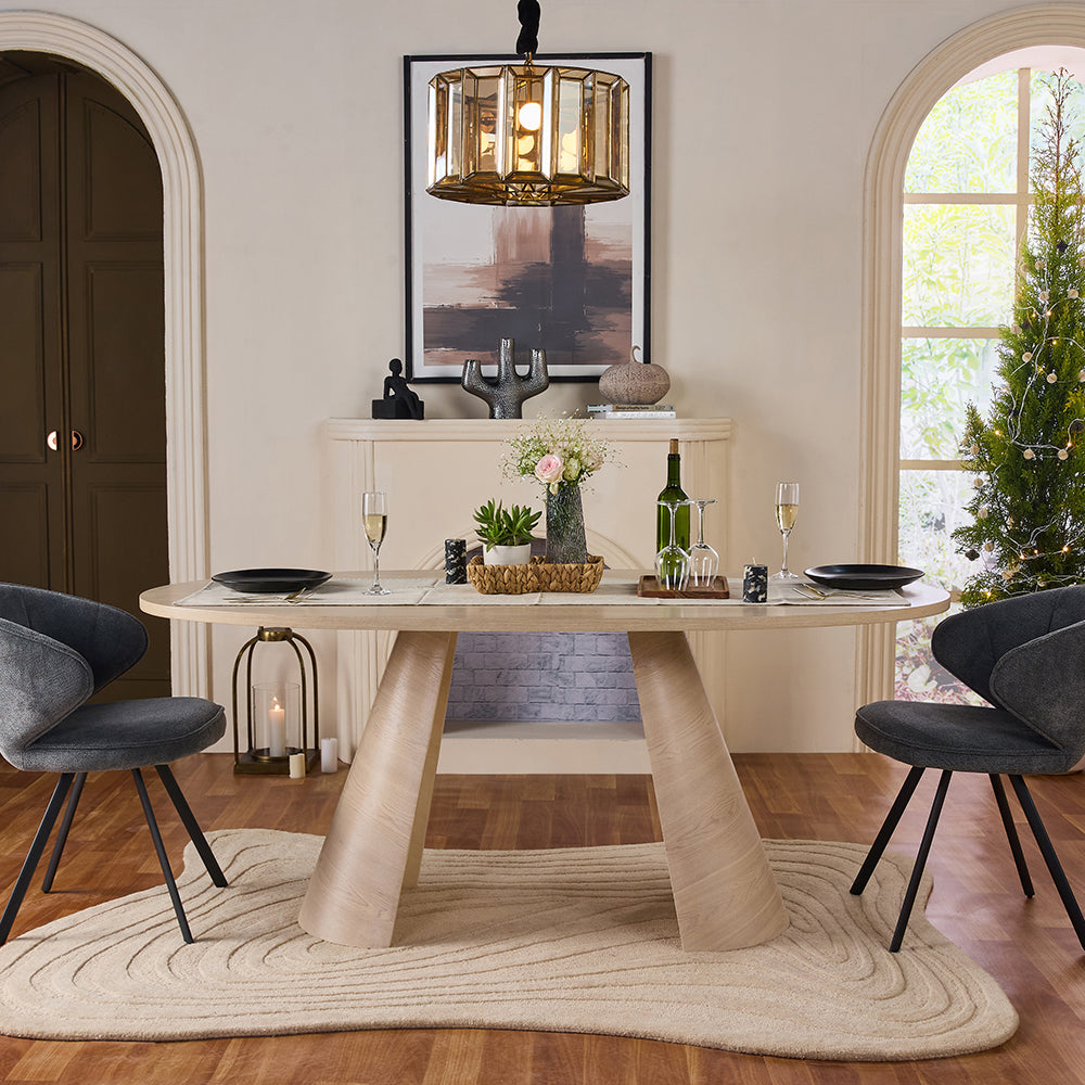 Andrew Hughes 6 Seater Dining Table - White Oak