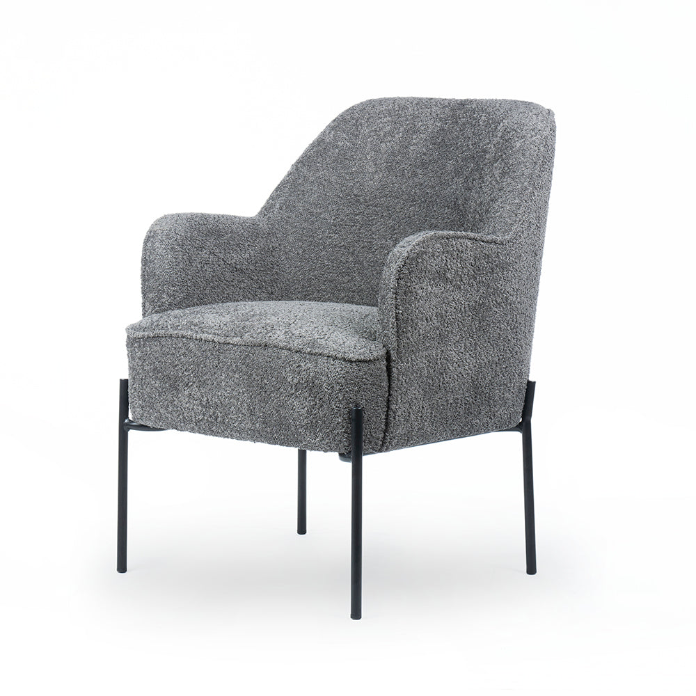 Ironveil Modern Armchair - Grey