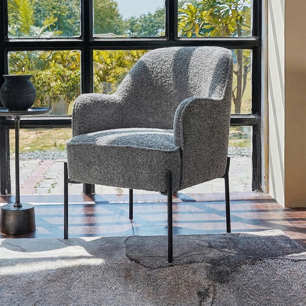 Ironveil Modern Armchair - Grey