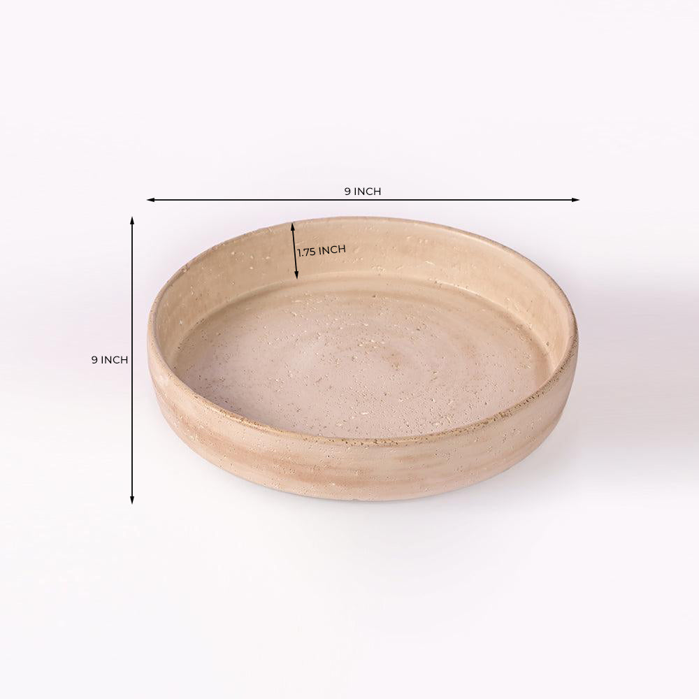 Amber Atrium Cement Bowl - Medium