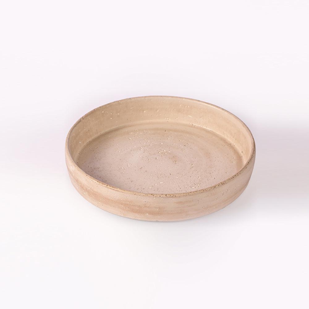 Amber Atrium Cement Bowl - Medium