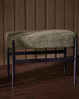 Quaint Iron Bench - Green