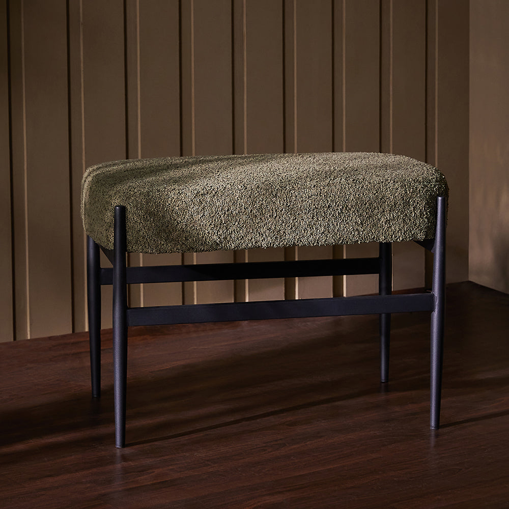 Quaint Iron Bench - Green